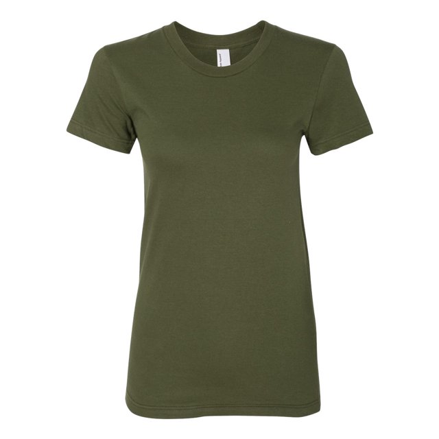 Women’s Fine Jersey Tee, S, Olive