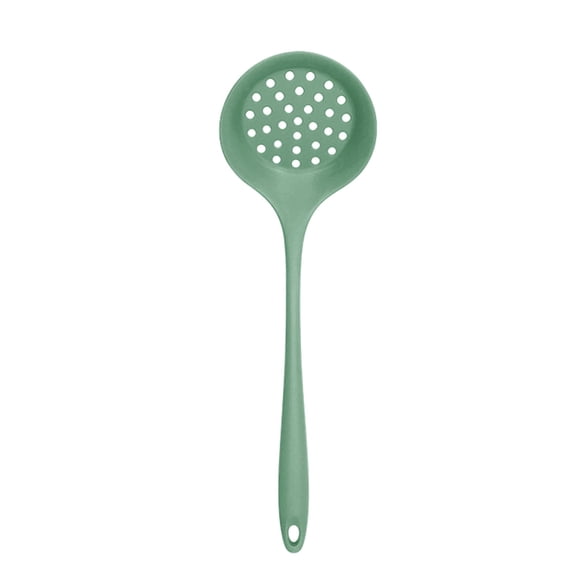 SSZMDLB Slotted Skimmer Spoon, Food Grade Silicone Kitchen Ladle Strainer Utensil, Long Handle Heat Resistant Slotted Spoon for Frying, Cooking, Draining, Multi-Purpose Slotted Skimmer Spatula