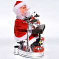 thumbnail image 3 of Christmas Santa Doll Music Funny Light up  Tabletop Decor Desk Decoration, 3 of 9