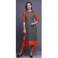 thumbnail image 2 of Bimba Robes Tuniques Droites pour Femmes Kurta d'Été Imprimée, 2 of 6