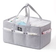 thumbnail image 1 of Sunveno Large Polyester Nursery Portable Diaper Caddy Organizer for Changing Station, 1 of 11