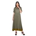 thumbnail image 4 of Moomaya Kurti Longue Imprimée Tenue d'Été Tunique Ligne A pour Femmes, 4 of 5