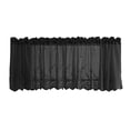 thumbnail image 2 of Embroidered Window Voile Curtain Valance Set for Small Kitchen Window, Cafe, Bath, Laundry or Bedroom Black-Valance-130x41cm, 2 of 8