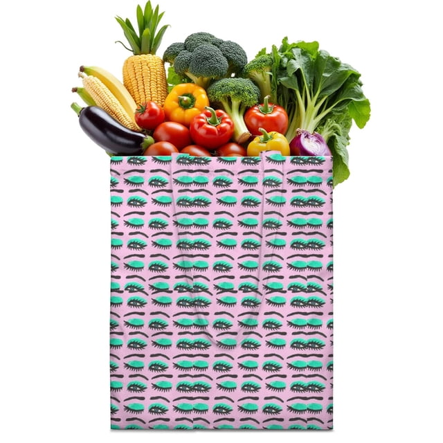 Sac de Magasinage en Toile Spatiale pour Bébé – Sac Fourre-Tout Réutilisable au Motif Coloré de Fusée, Étoiles et Lune
