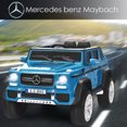 thumbnail image 2 of Costway Mercedes Benz 12V Electric Kids Ride On Car RC Remote Control W/Trunk, Blue, 2 of 7