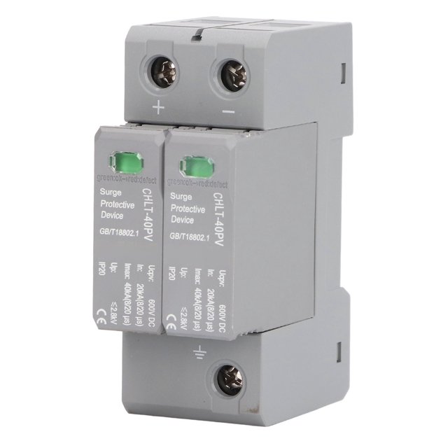 Home Surge Arrester 2P 40KA 36mm DIN Rail Protector For Protection ,600V DC Surge Arrester Low Voltage Protection Device,CHLT 40PV