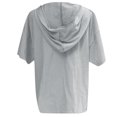 thumbnail image 3 of Mode Femme Décontractée Manches Courtes Col en V Imprimé Lettre T-Shirt Blouse, 3 of 5