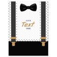 thumbnail image 1 of Darling Souvenir MADE WITH LOVE PersonalizedWelcomeBannerBlack Suspenders - It's A Girl,Custom Text Poster Party CollectionWelcomeSignGreat For Wedding, Birthday, Engagement Party- 18x12, 1 of 5
