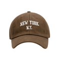 thumbnail image 1 of MIASHUI Toddler Baseball Hat Kids Boys Girls Letter Print Adjustable Cap,Coffee,2-8 Years, 1 of 6