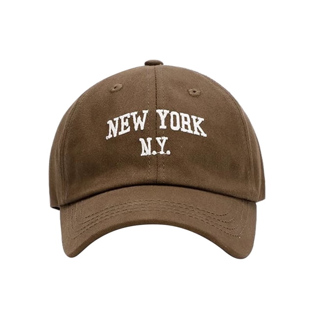 MIASHUI Toddler Baseball Hat Kids Boys Girls Letter Print Adjustable Cap,Coffee,2-8 Years