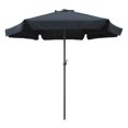 thumbnail image 1 of International Caravan St. Kitts Parasol de Patio Inclinable à Manivelle 8 Pieds en Noir, 1 of 1