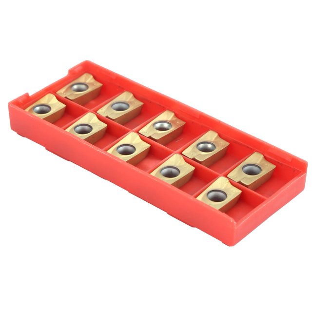 ANGGREK 10Pcs Milling Inserts APMT1604 Cemented Carbide Yellow Coating Accessorie For Machining,Yellow Coating Milling Inserts,APMT1604 Milling Inserts