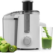 SiFENE Centrifugal Juicer Machine, Juice Maker for Vegetable and Fruit with 3 Speed Setting, Easy to Clean, White