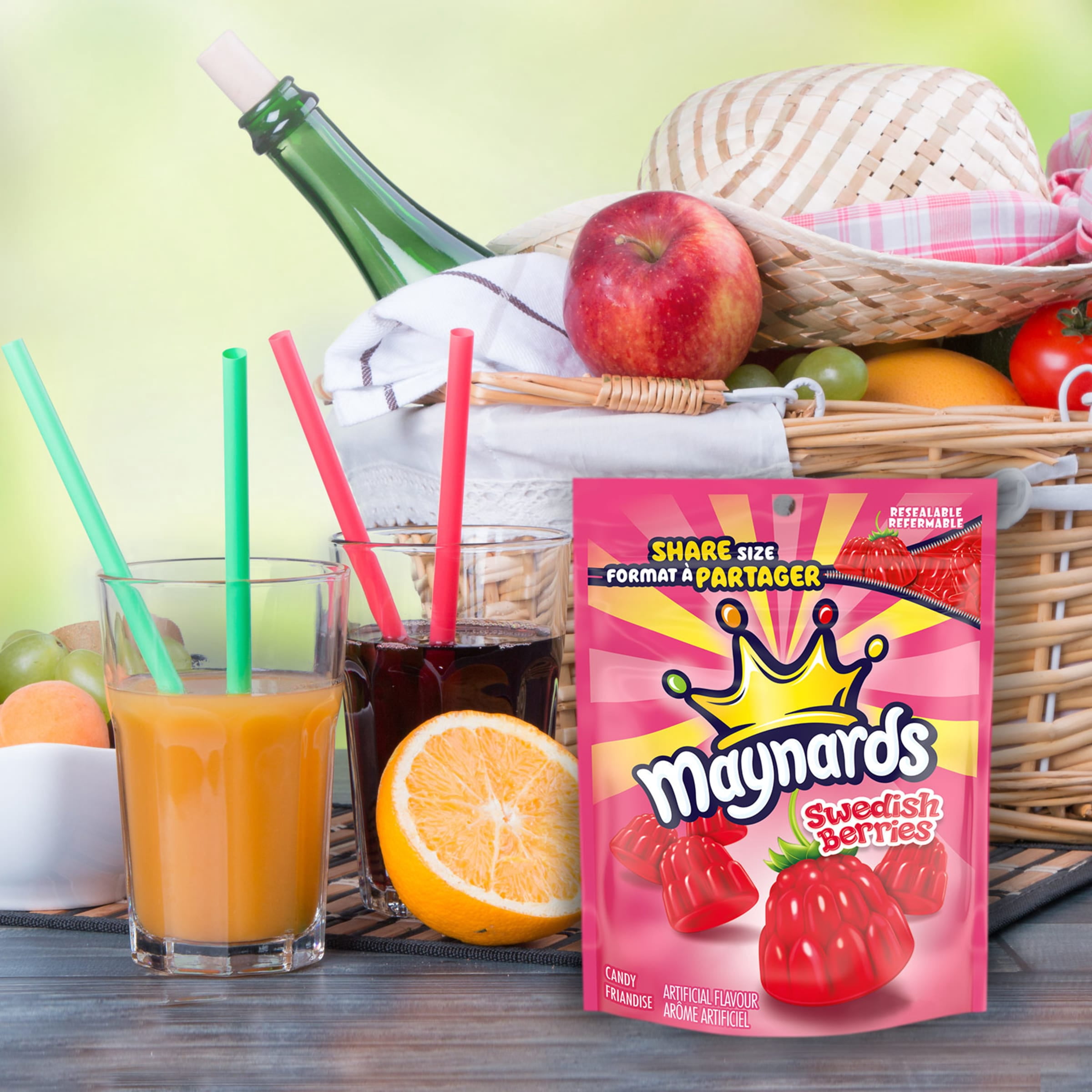 Maynards, Swedish Berries Candy, Gummy Candy, Sharing Size