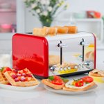 CUSIMAX 4-Slice Toaster, Stainless Steel with Extra Wide Slots