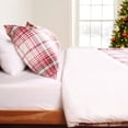 thumbnail image 4 of HITIME 100% Polyester Printed Christmas Duvet Cover Set - Queen Size 3 Piece Lightweight & Breathable Bedding Set, Soft Microfiber Comforter Cover with Zipper Closure, Christmas Plaid, 4 of 8