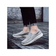 thumbnail image 3 of MAWCLOS Espadrilles pour Hommes à Enfiler Plates Marche Mocassins Respirants Bout Rond Travail Chaussures Décontractées Gris 7, 3 of 6