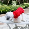 thumbnail image 4 of Pet Classic Knitwear Warm Turtleneck Sweater For Small Medium Dogs Autumn Winter Dog Braided Sweatshirt Apparel, 4 of 8