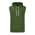 thumbnail image 3 of Birdeem Vest for Men Men Casual Solid Color Solid Color Sleeveless Hooded Blouse, 3 of 10