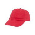 thumbnail image 1 of Youth Cotton Washed Chino Twill Cap - Red, 1 of 2