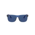 thumbnail image 1 of Ray-Ban Junior RJ9069S Justin Square Sunglasses, Rubber Transparent Blue/Dark Blue, 48 mm, 1 of 4