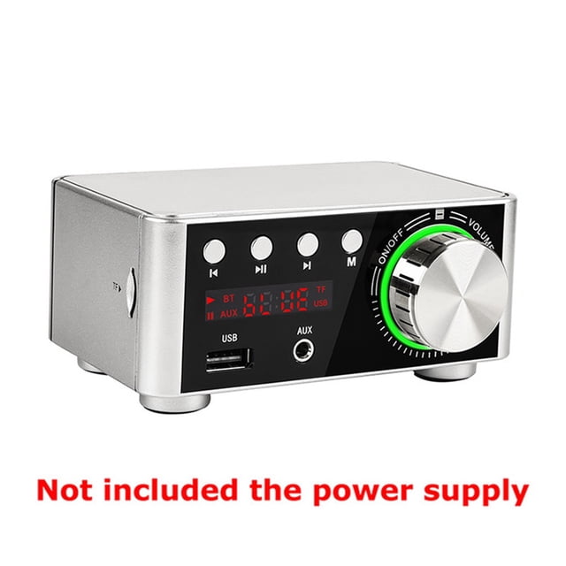 Mini Digital HiFi Bluetooth 5.0 Power Class D Amplifier Amp 50W*2 Home Theater Car Marine USB TF-Card ,Efficient Heatsink