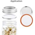 thumbnail image 4 of 100-Count Canning Lids Split-type Mason Jar Lids Food Safe Material, Leak Proof (70mm, Silver, Lids), 4 of 6