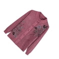 thumbnail image 2 of Thinsony Polyester Middle-Aged And Elderly Sweater Warm And Comfortable To Wear Exquisite Workmanship pink 1Set, 2 of 6