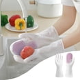 thumbnail image 1 of Reusable Dishwashing Gloves with Scrubber Palm | Rubber Kitchen Cleaning Gloves for Hand Protection | Household Wash Gloves for Utensils Pots Plates Cookware, 1 of 8
