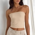 thumbnail image 4 of Timegard Womens Tube Tank Tops Sleeveless Strapless Crop Tops Basic Backless Top Going out Cute Summer Shirts, 4 of 5