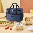 thumbnail image 4 of TopLLC Lunch Box, Bento Boxes Backpack Thermal Soft Insulated Leak-proof Cooler Beach Large Capacity Coolers Waterproof Large Capacity Lunch Camping Travel Picnic large capacity picnic wrap, 4 of 5