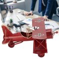 thumbnail image 4 of Modèle d'Avion Vintage Avion en Fer Forgé Avion Biplan pour Bureau Décor Photo Accessoires RedDecoration, Modèles d'Avion pour, 4 of 8