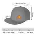 thumbnail image 2 of DouZhe Flat Brim Cap Snapback Hat, Play Game Eat Sleep Sign Prints Adjustable Gray Adult Baseball Cap, 2 of 6