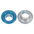 thumbnail image 4 of Unique Bargains 100PCS Grommets Eyelets 1/5 Inch (5mm) ID Hole Metal Self Backing Eyelet with Washers for Leather Blue, 4 of 7