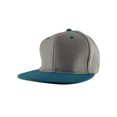 thumbnail image 1 of Top Headwear Flat Bill Adjustable Snapback Cap - Grey/Teal, 1 of 2