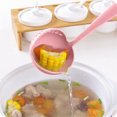thumbnail image 2 of Maytalsory 2 in 1 Long Handle Soup Spoon Home Strainer Cooking Colander Kitchen Scoop Plastic ladle Tableware Kitchen Gadgets Free Shipping pink 1pcs 1Set, 2 of 4