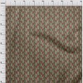 thumbnail image 3 of oneOone Silk Tabby Fabric Leaves & Floral Block Print Sewing Fabric BTY 42 Inch Wide, 3 of 4