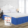 thumbnail image 1 of SGI Bedding 18 Inch Wrap Around Bed Skirt | Microfiber Bed Skirt | Fade Resistant, Wrinkle Free, Anti-static, Decorative, Extra Storage Space, Clutter-Free | California King, Egyptian Blue, 1 of 6