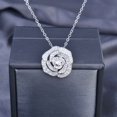 thumbnail image 5 of Camellia Flower Earrings,Rings, pendants, necklaces Sterling Silver Camellia Stu, 5 of 5
