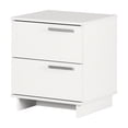 thumbnail image 2 of Table de chevet 2 tiroirs pour Adulte, fini Blanc solide, collection Cavalleri de Meubles South Shore, 2 of 11