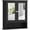 Black, variant on Kleankin Wall-Mounted Medicine Cabinet with Double Doors and Adjustable Shelf, White and Grey