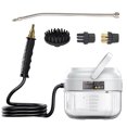 thumbnail image 2 of Pressurized Handheld Multi-surface Steam Cleaner with 3 Brushes and Extended Rod for Home Portable  Cleaning Steamer with 6 Gear Adjustable Digital Touch Screen 1500ml Water, 2 of 7