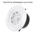 thumbnail image 4 of Unique Bargains 4 Inch Adjustable Pattern Screen Grille Cover Louver Round Air Vent 2 Pack, 4 of 5
