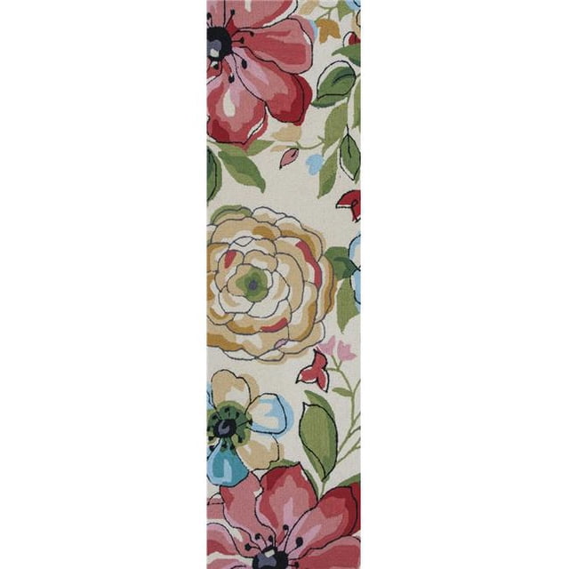 HomeRoots 353716 Tapis Coureur en Polyester Sable 2 Pi x 7 Pi 6 Po