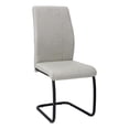 thumbnail image 1 of Monarch Specialties Dining Chair, Set Of 2, Side, Upholstered, Kitchen, Dining Room, Fabric, Metal, Grey, Black, Contemporary, Modern, 1 of 4