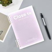 Chmadoxn Home Office Furniture B5 Horizontal Thickened Coil Notebook Excerpt Colorful Plastic Cover Student Notebook Quality Writing Paper No Additive Paper Coil notebook