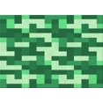 thumbnail image 1 of Ahgly Tapis Rectangulaire Lavable en Machine Intérieur Vert Jade Transitionnel, 6 Pieds x 9 Pieds, 1 of 7