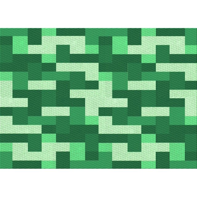 Ahgly Tapis Rectangulaire Lavable en Machine Intérieur Vert Jade Transitionnel, 6 Pieds x 9 Pieds