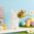 thumbnail image 4 of Uscallm 2Pcs Easter Bunny Ceramic Vase Handheld Floral Arrangement Home Decor Spring Table Centerpiece Animal Art Sculpture Gift, 4 of 9