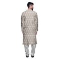 thumbnail image 3 of Atasi Ensemble Kurta-Pyjama Long en Coton pour Hommes, Kurta-Pyjama Décontracté de Designer, Vêtements, 3 of 5